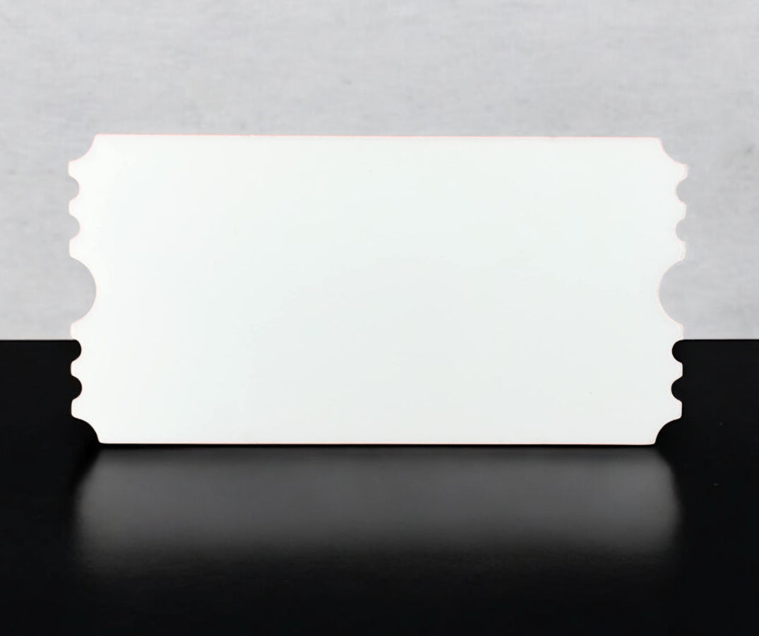 WHITE ACRYLIC-MINI TICKET