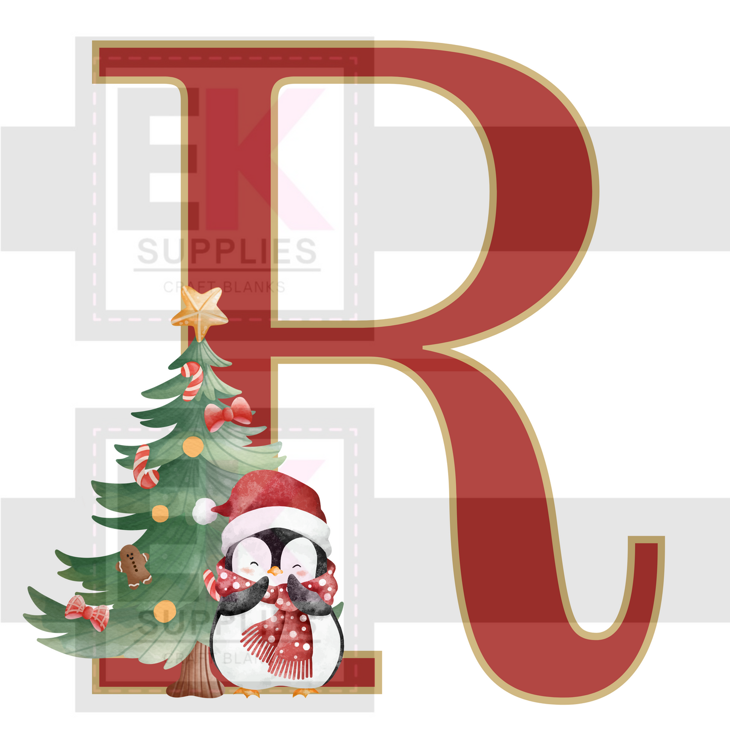 DIGITAL DOWNLOAD - XMAS MONOGRAM - A-Z