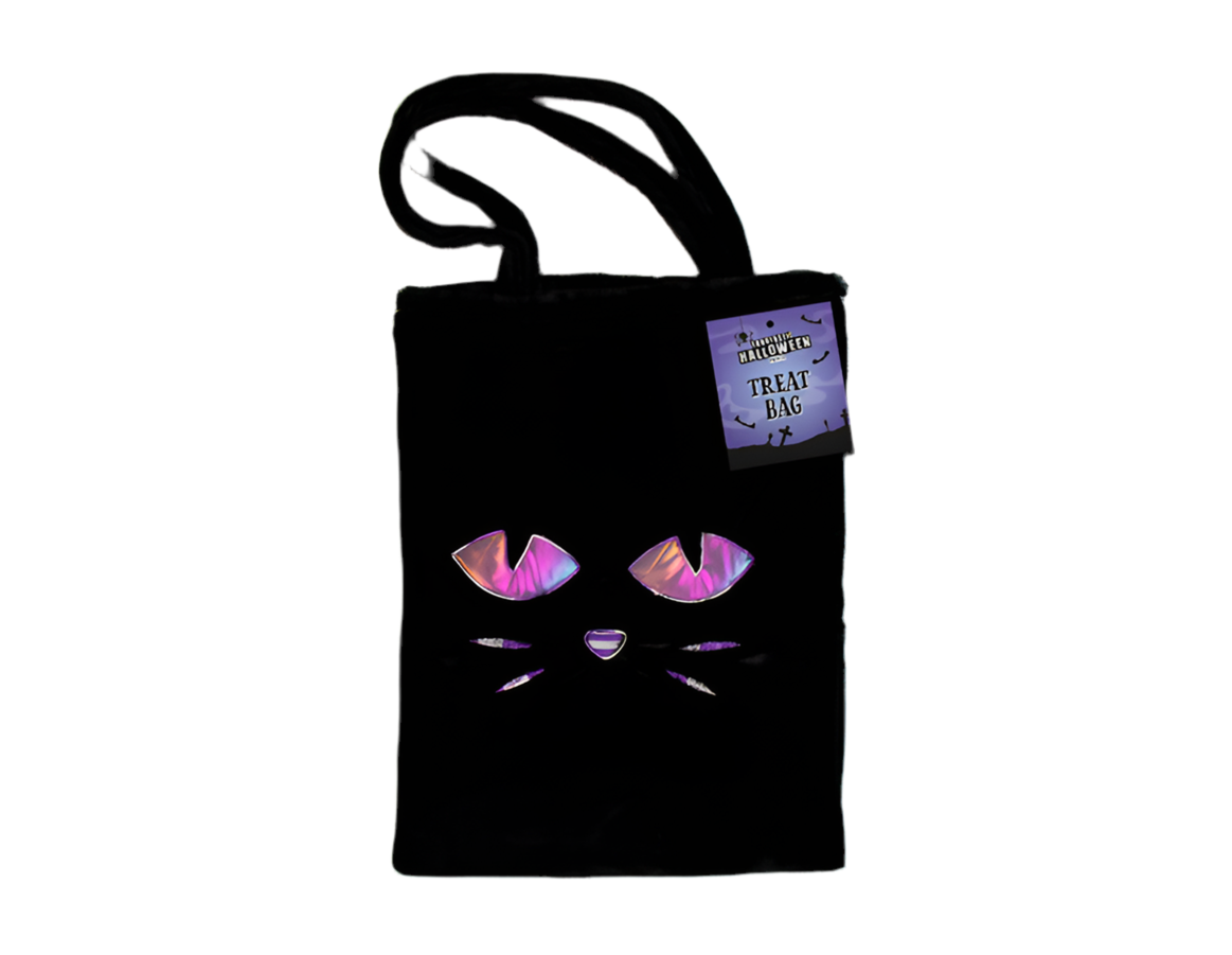 Fluffy character Halloween treat bag