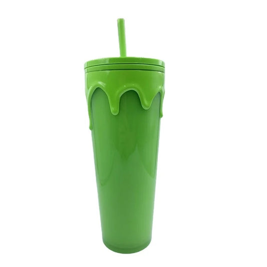 Slime green 24oz Glow in the dark tumbler