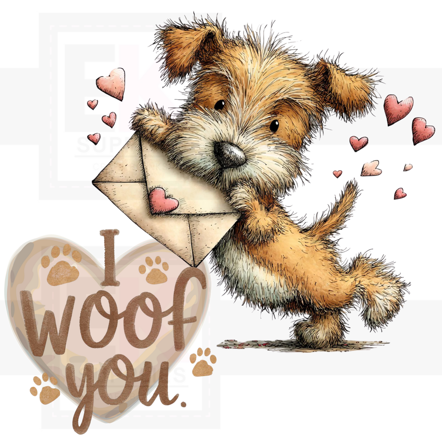 DIGITAL DOWNLOAD DESIGN - WOOF YOU