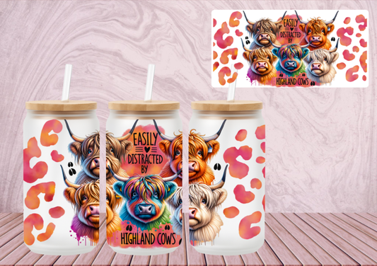 16OZ COLD CUP WRAP (9)HIGHLAND COW