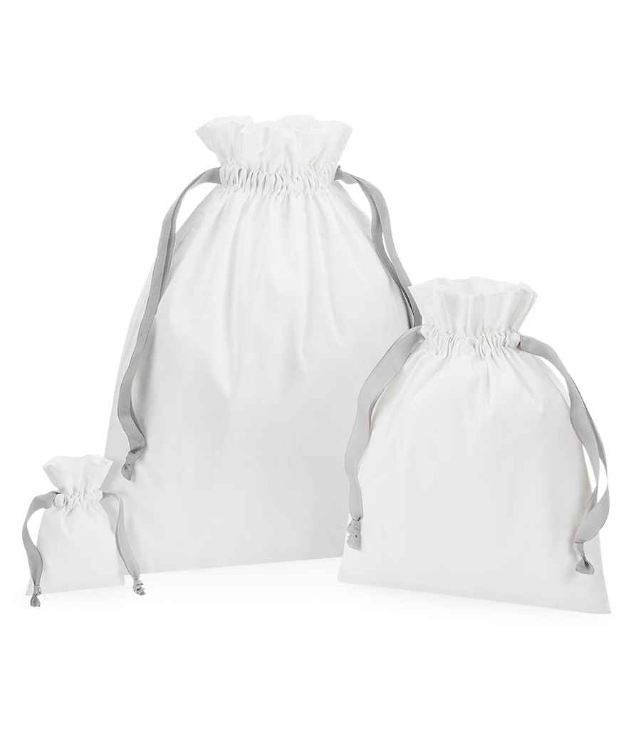 COTTON BAG WITH RIBBON DRAWSTRING