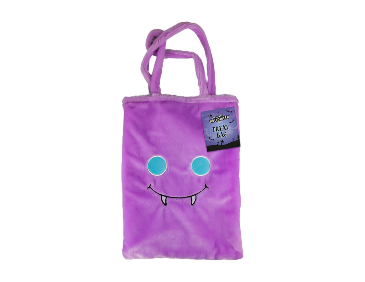 Fluffy character Halloween treat bag