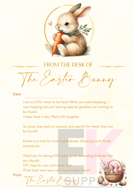 DIGITAL DOWNLOAD - LETTER FROM THE EASTER BUNNY