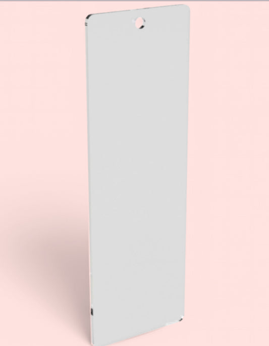 CLEAR ACRYLIC BOOKMARK 2mm