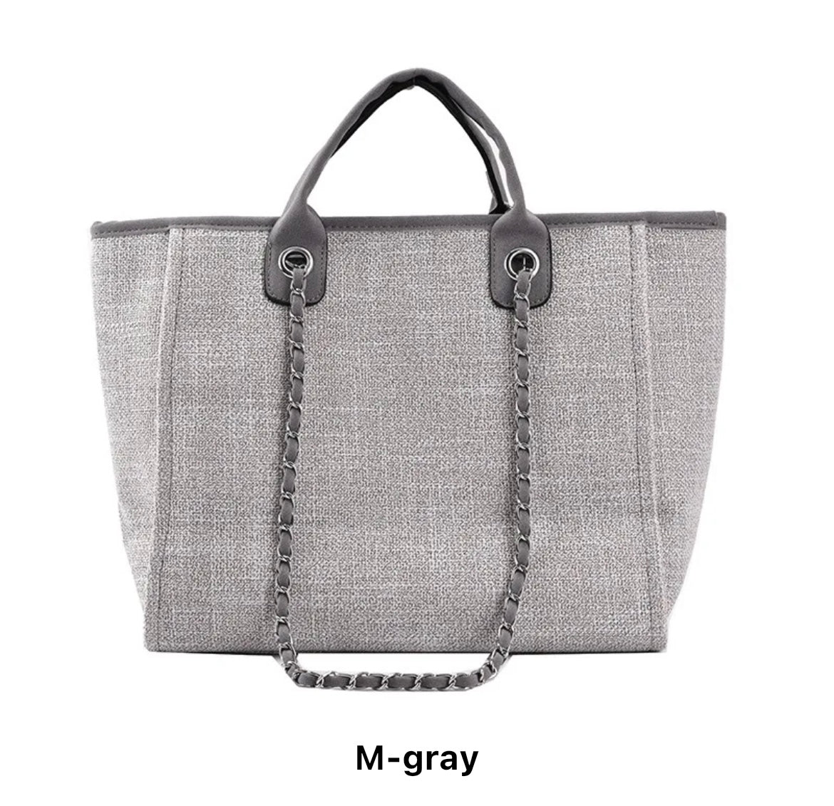 CANVAS CHAIN TOTE BAG