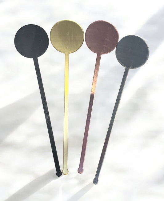 ACRYLIC DRINK COCKTAIL STIRER TAG