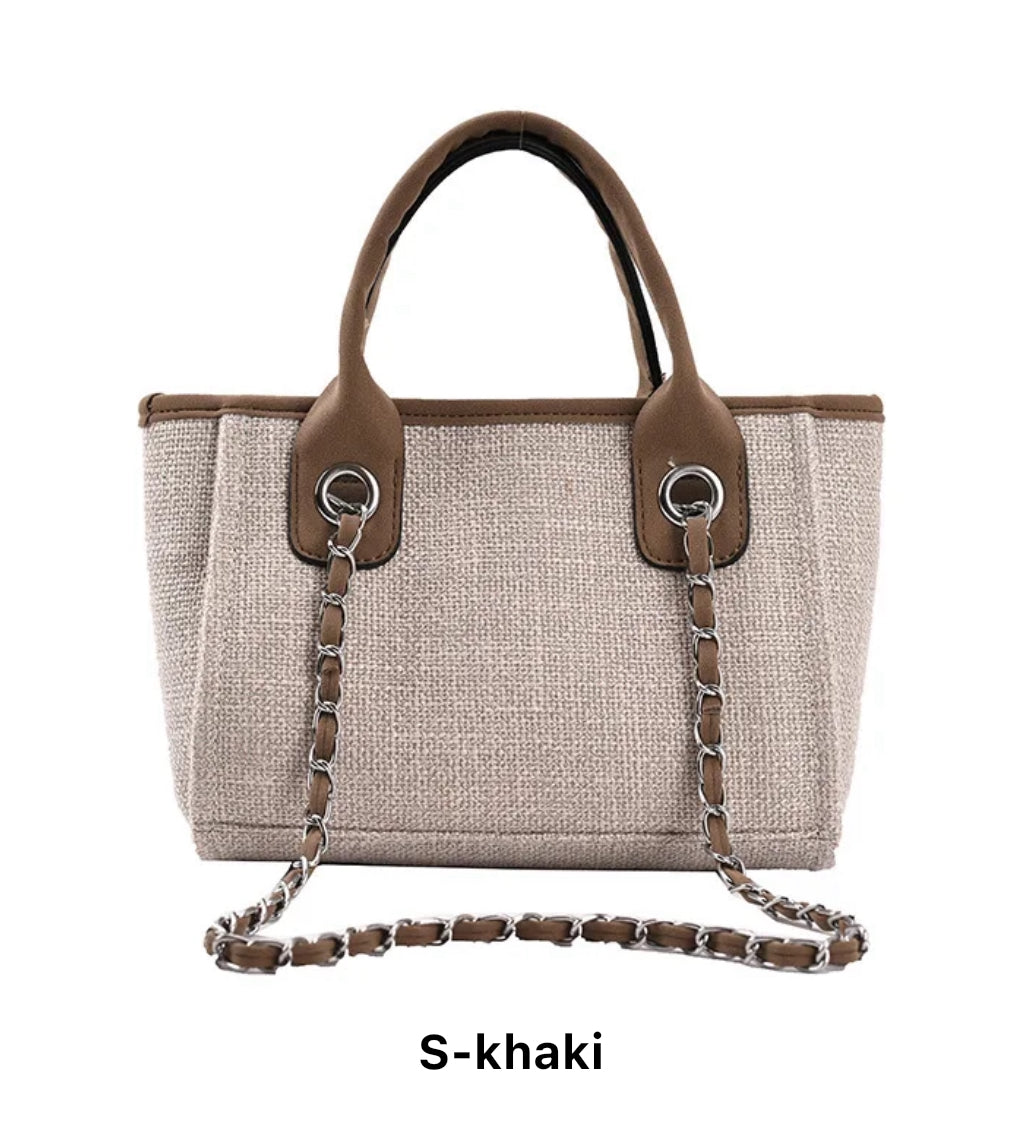 CANVAS CHAIN TOTE BAG
