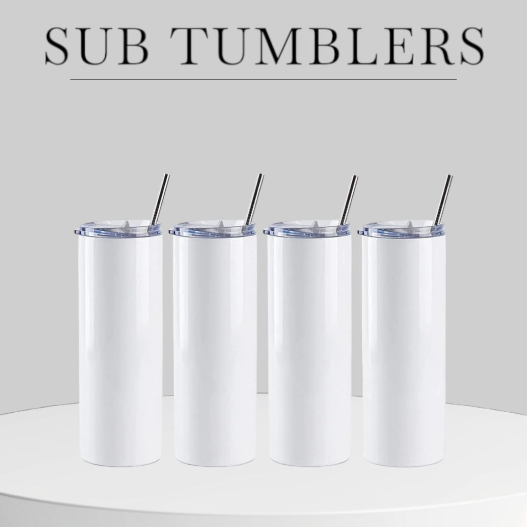 20oz SKINNY SUBLIMATION TUMBLER
