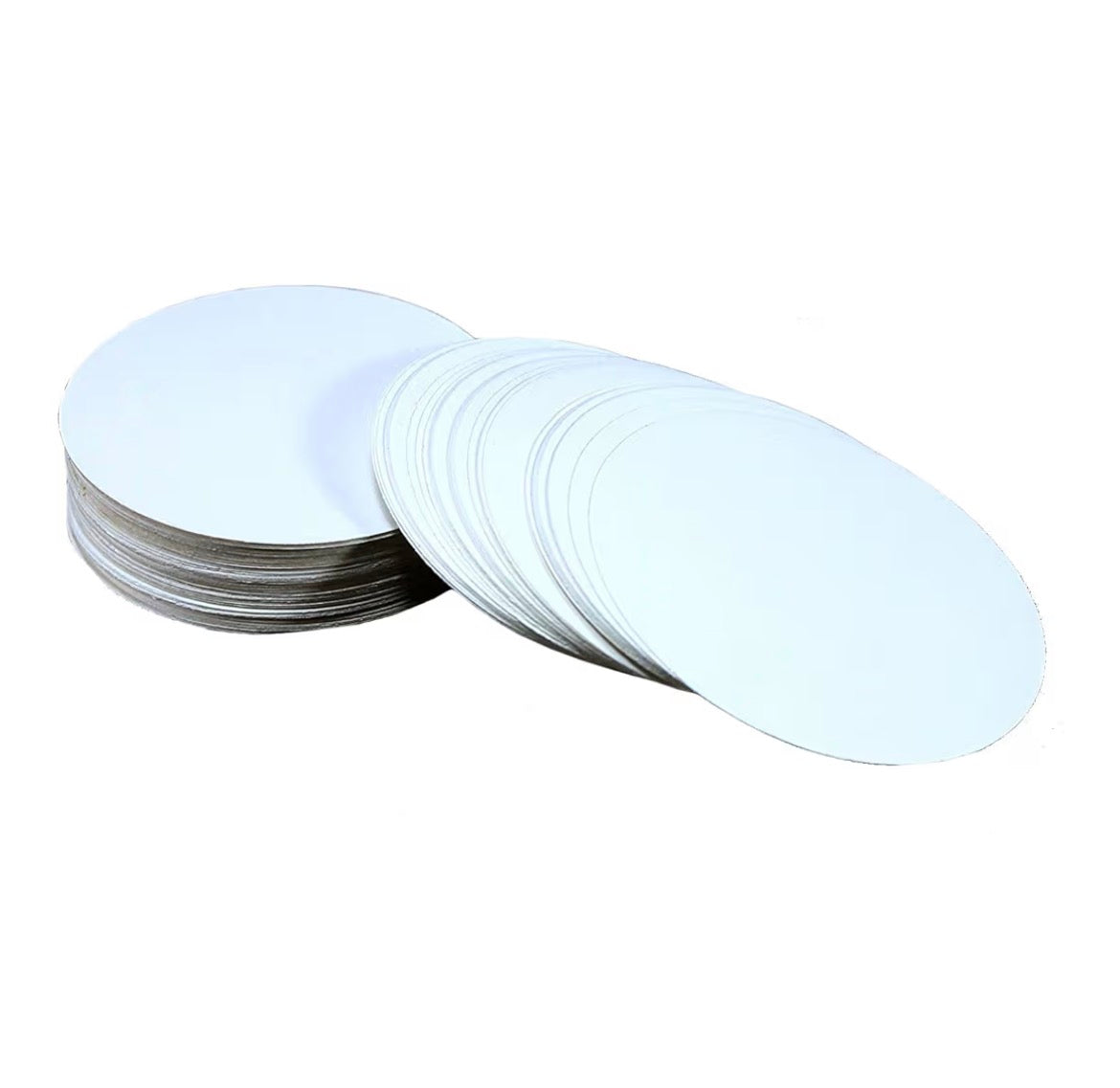 PACK OF 10 - WHITE CARDBOARD DRINKS COASTER