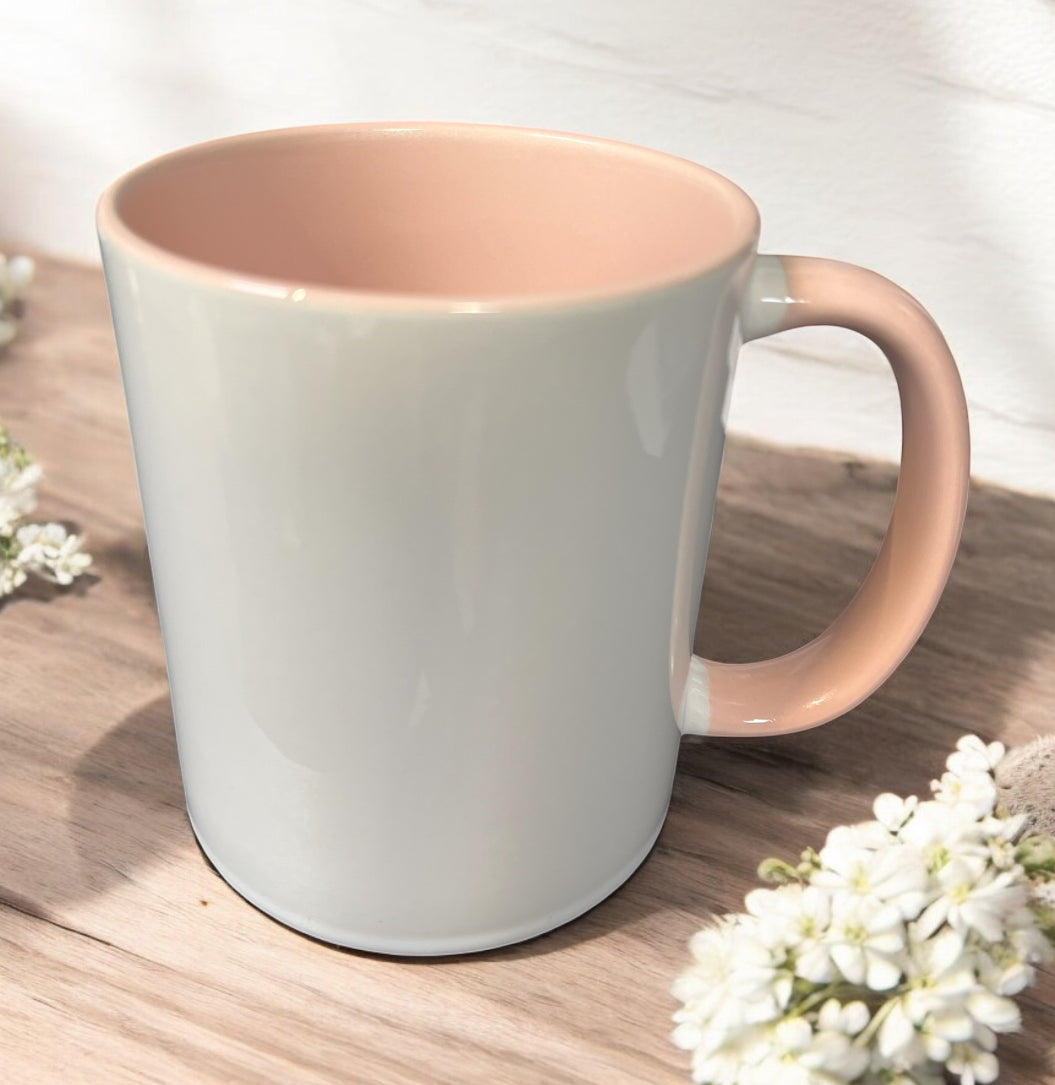 11oz SUBLIMATION COLOUR HANDLE MUGS