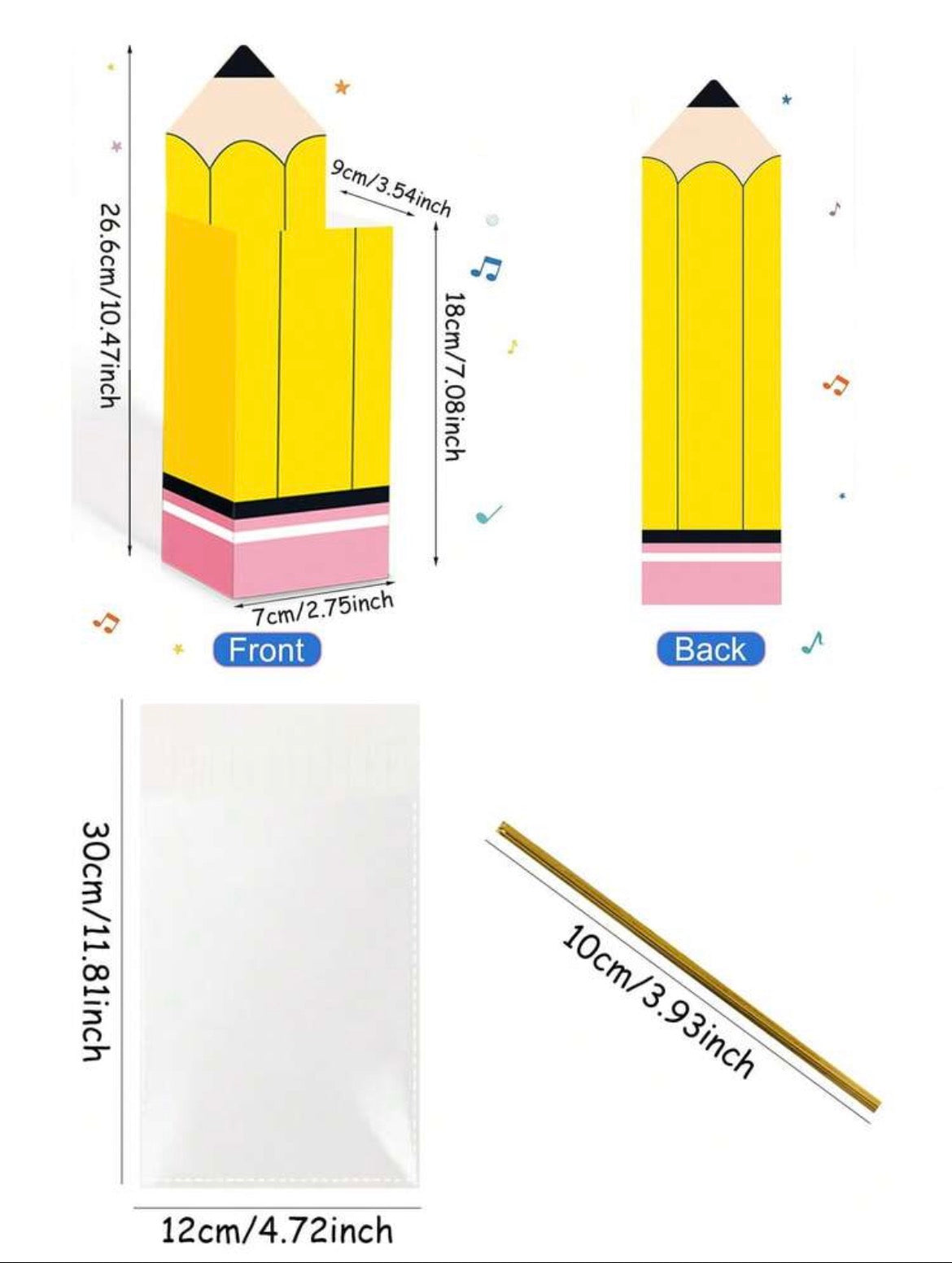 PENCIL SHAPED GIFT BOX
