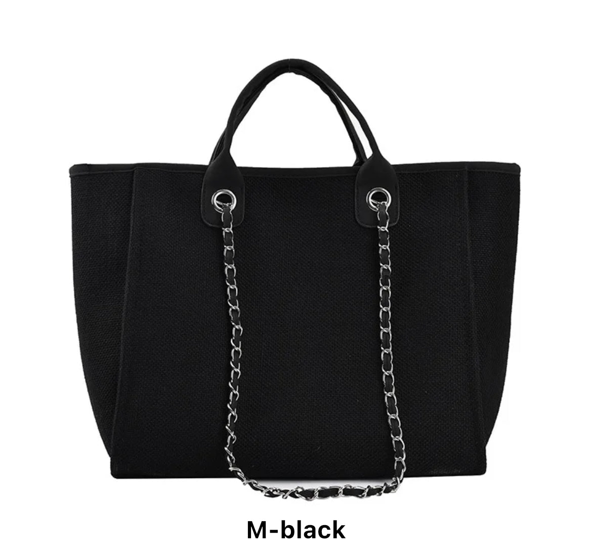 CANVAS CHAIN TOTE BAG