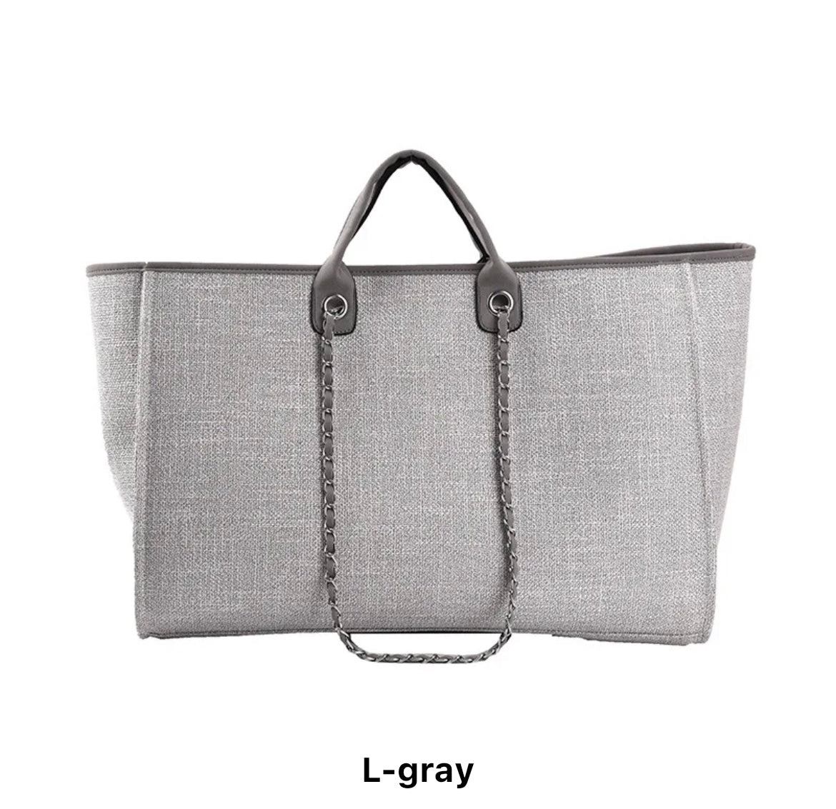 CANVAS CHAIN TOTE BAG