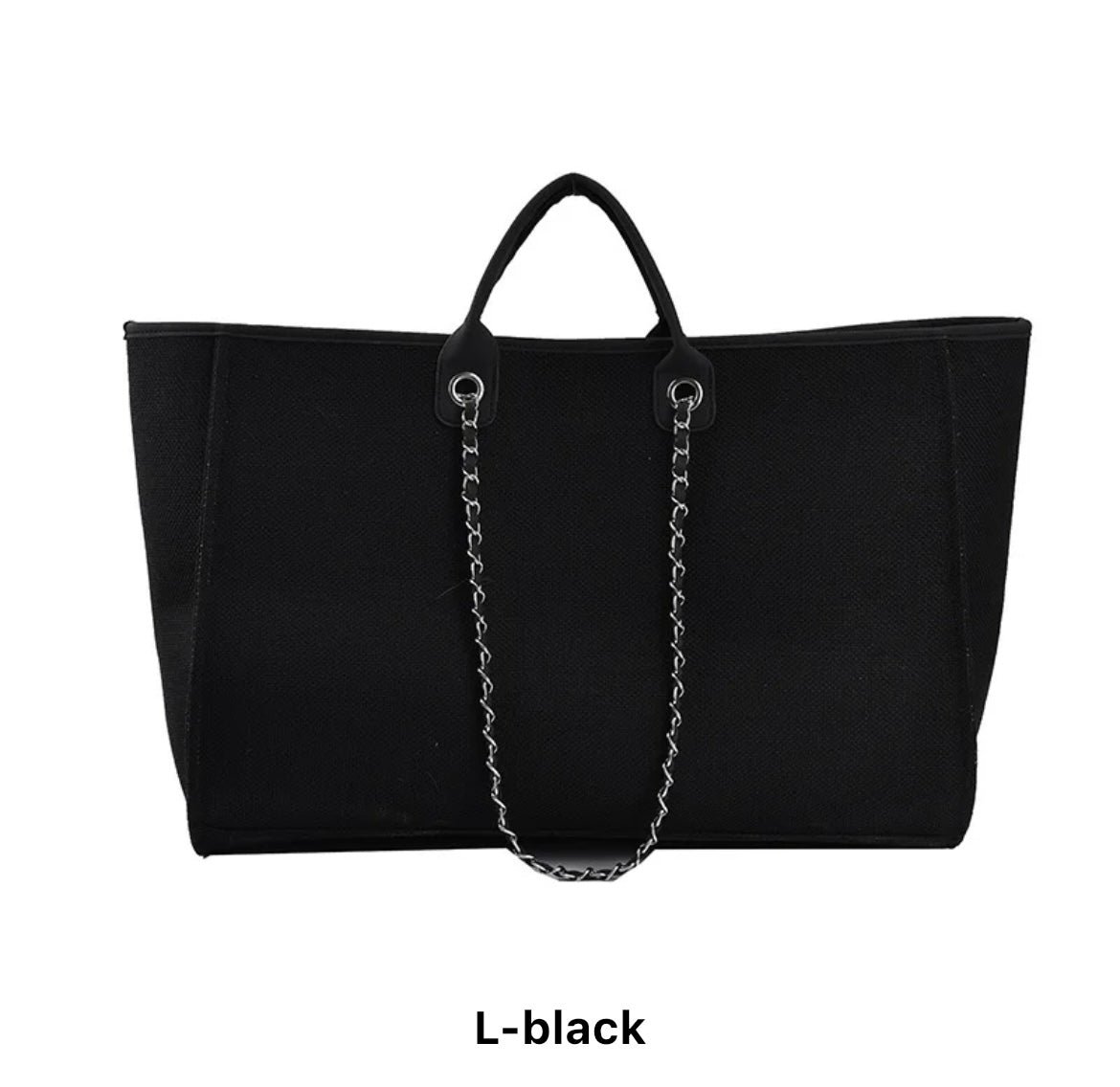 CANVAS CHAIN TOTE BAG