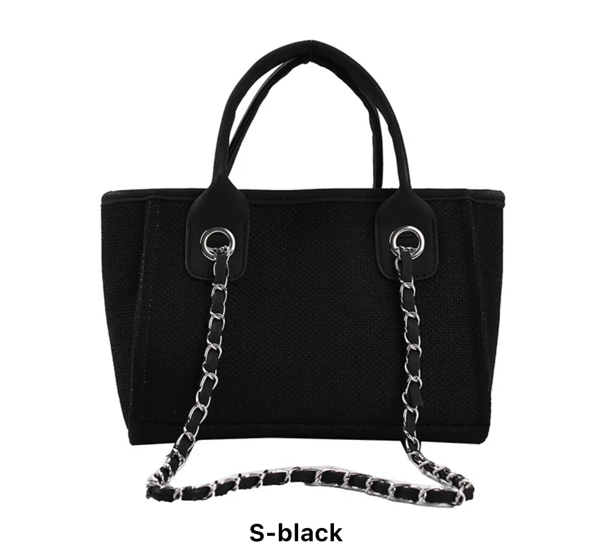 CANVAS CHAIN TOTE BAG