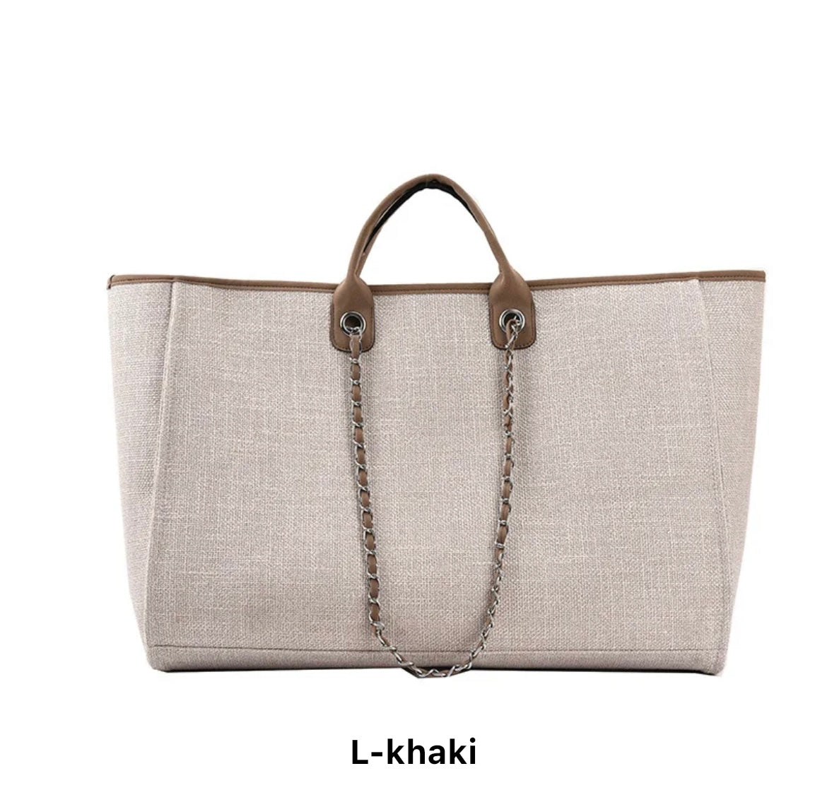 CANVAS CHAIN TOTE BAG