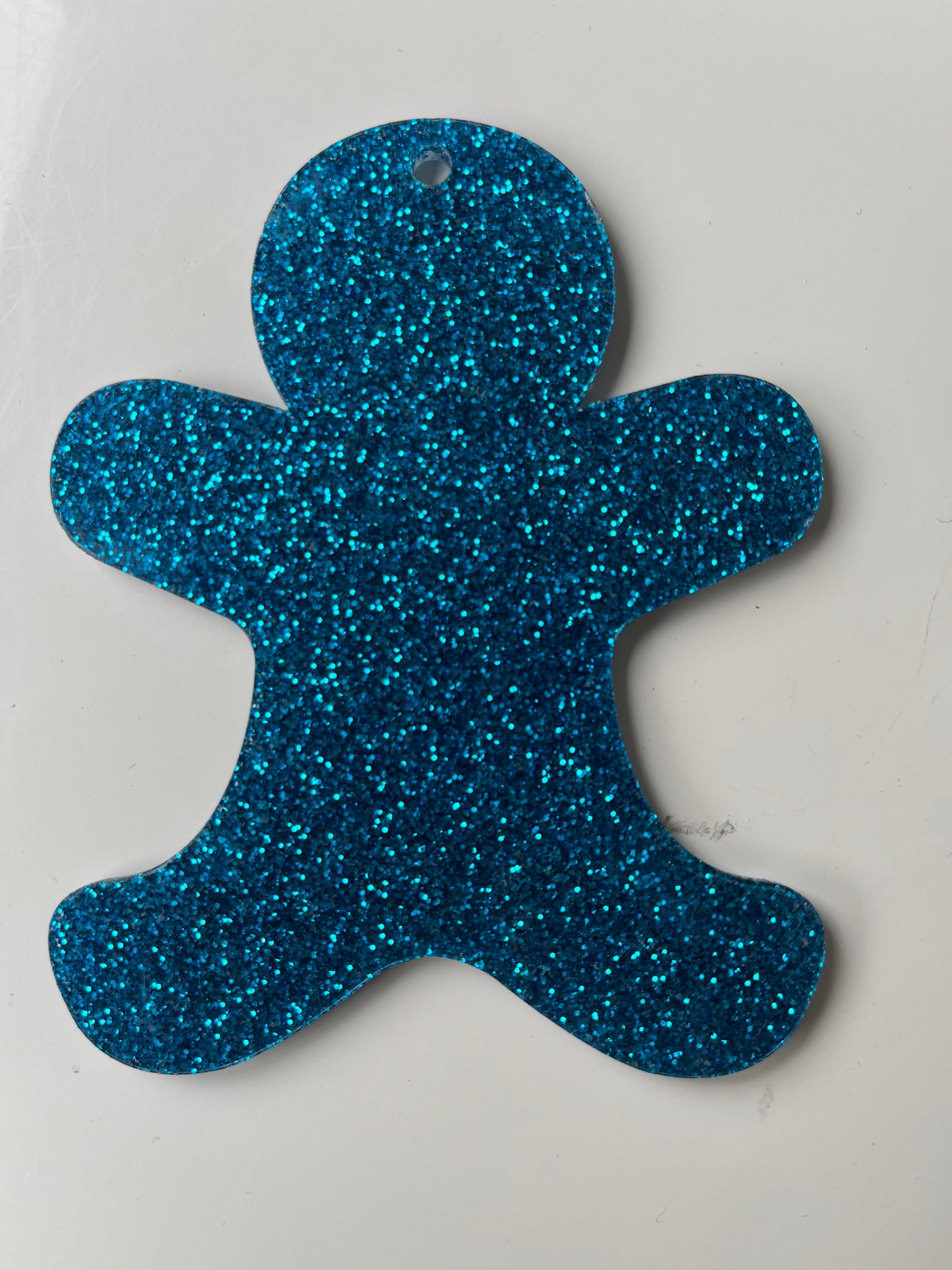 ACRYLIC GLITTER GINGERBREAD MEN