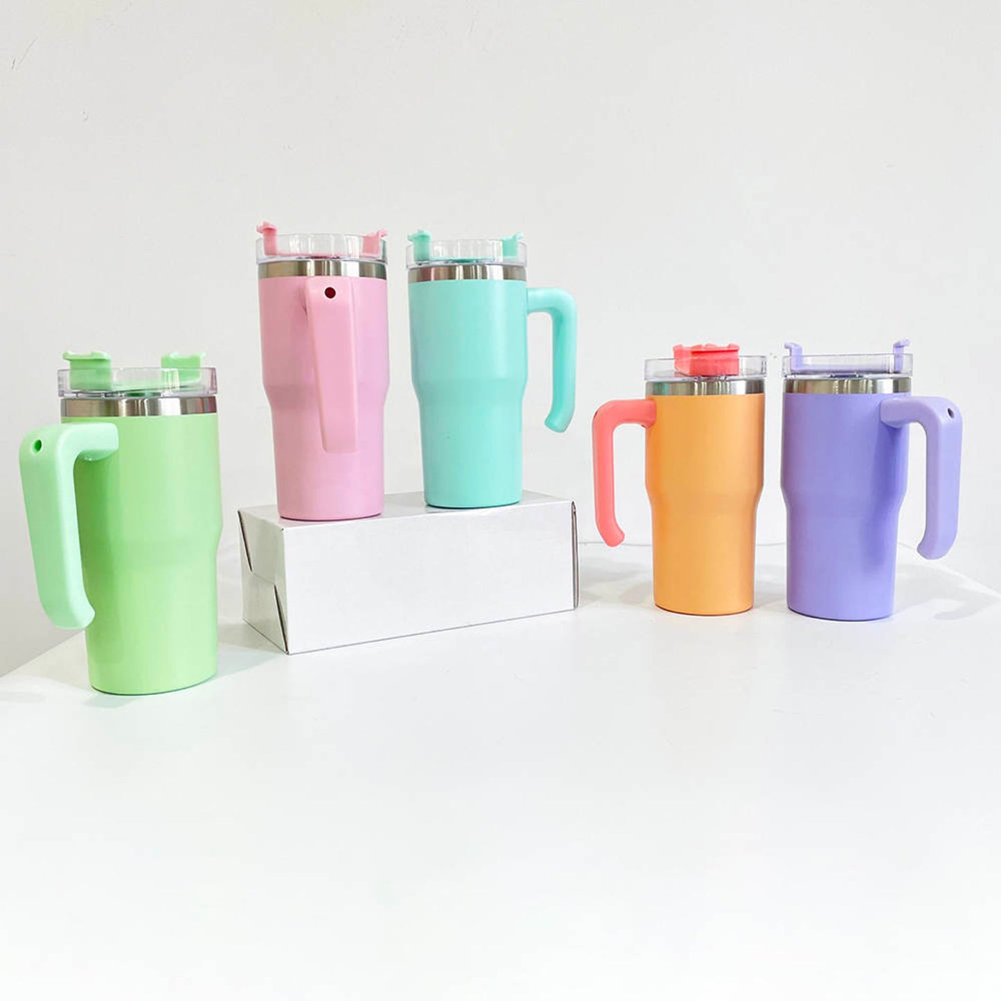 MINI SUBLIMATION TUMBLER WITH HANDLE 20oz Tumbler with handle suitable for Sublimation