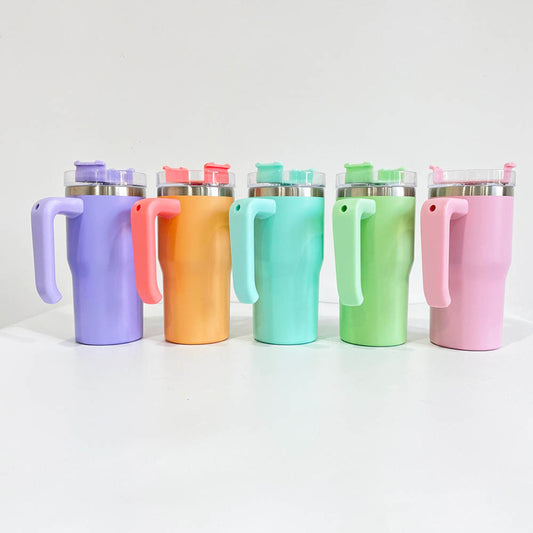 MINI SUBLIMATION TUMBLER WITH HANDLE  20oz Tumbler with handle suitable for Sublimation