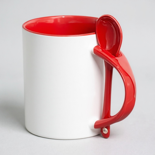 11oz RED SPOON MUG (no box)