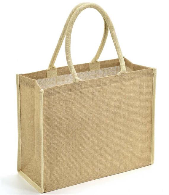 TIPPED JUTE SHOPPER