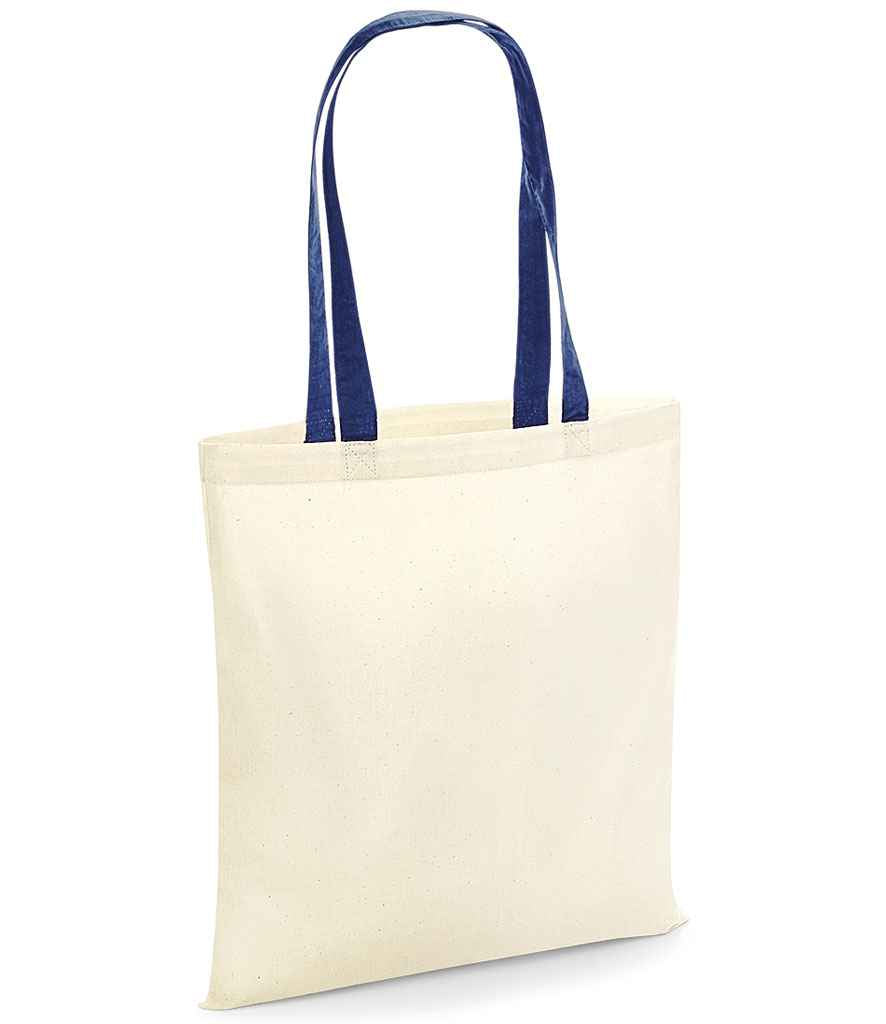 CONTRAST HANDLE TOTE BAG