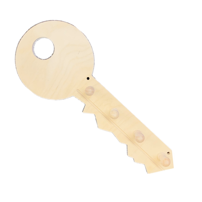 WOODEN HOOK HANGER - KEYS / DOG LEADS / MEDALS