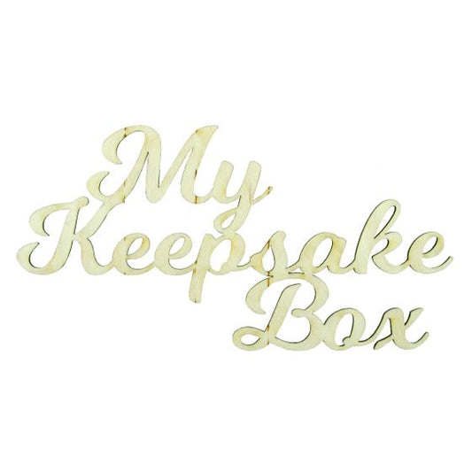 WOODEN MY KEEPSAFE BOX WORDING