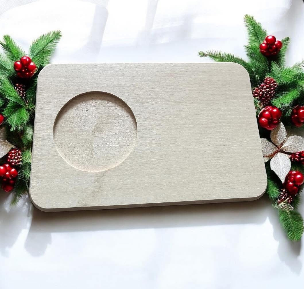 SANTA SNACK BOARD - TEA AND BISCUIT / BREAKFAST BOARD