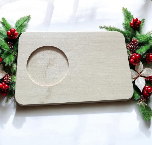 SANTA SNACK BOARD - TEA AND BISCUIT / BREAKFAST BOARD