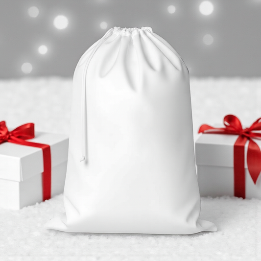 SOFT WHITE SUBLIMATION CHRISTMAS SACKS