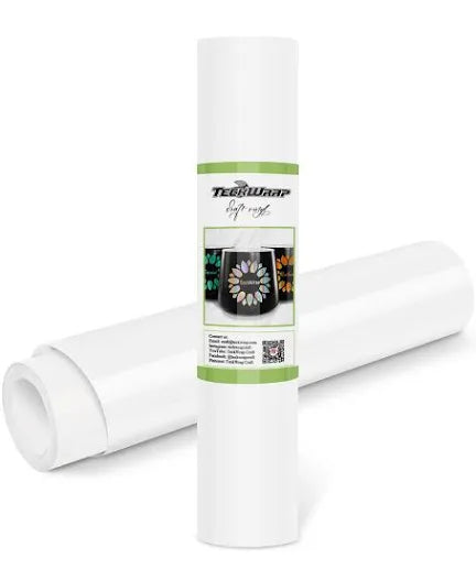 3 ROLLS OF TECKWRAP PERMANENT VINYL