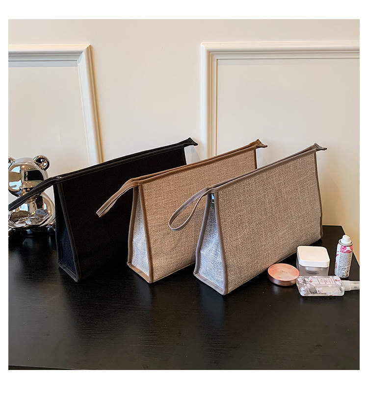 Canvas large clutch / pouch