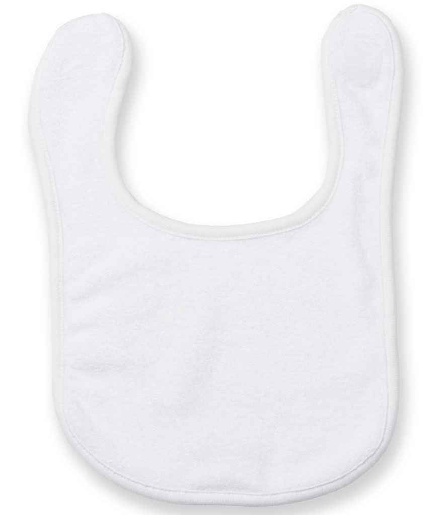 WHITE BABY BIB