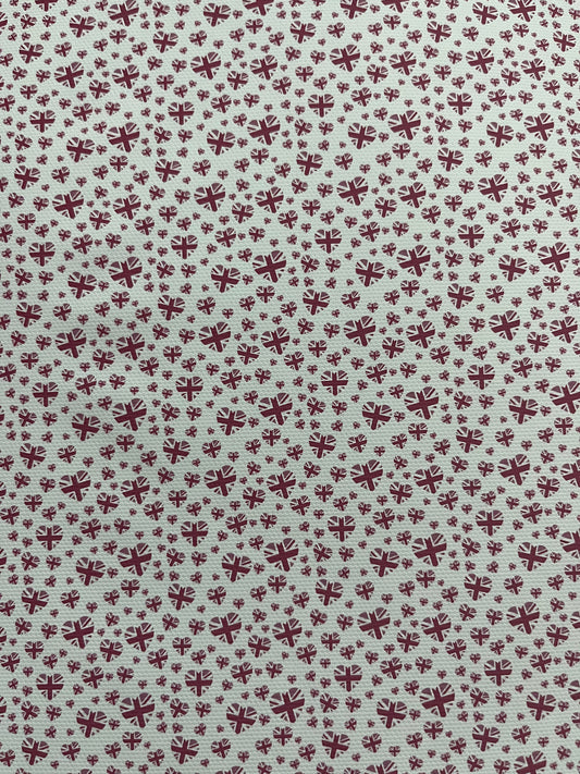 PINK UNION JACK FAUX LEATHER SHEET