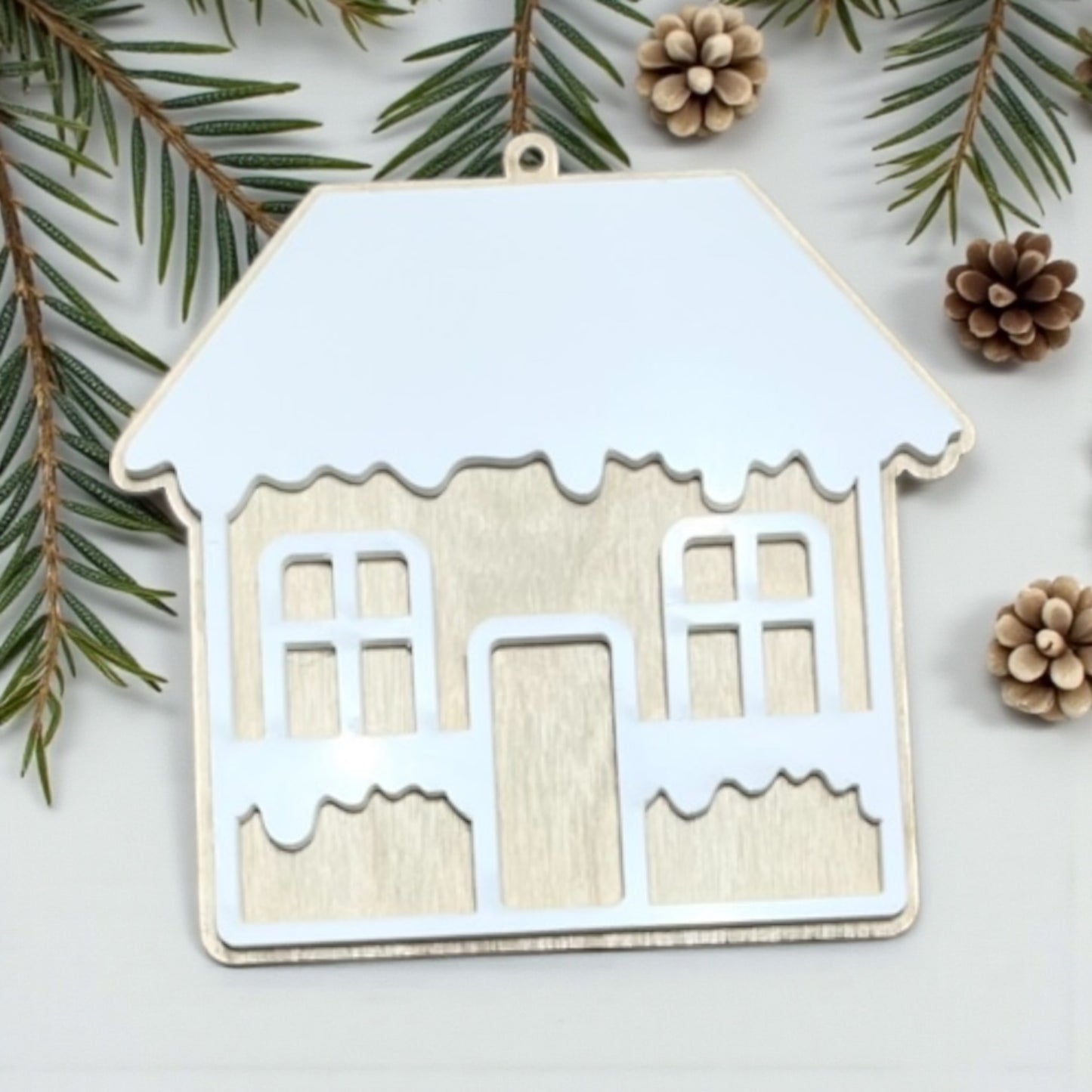 ACRYLIC AND WOOD GINGERBREAD HOUSE
