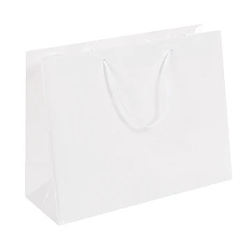 GLOSSY ROPE HANDLE BAG
