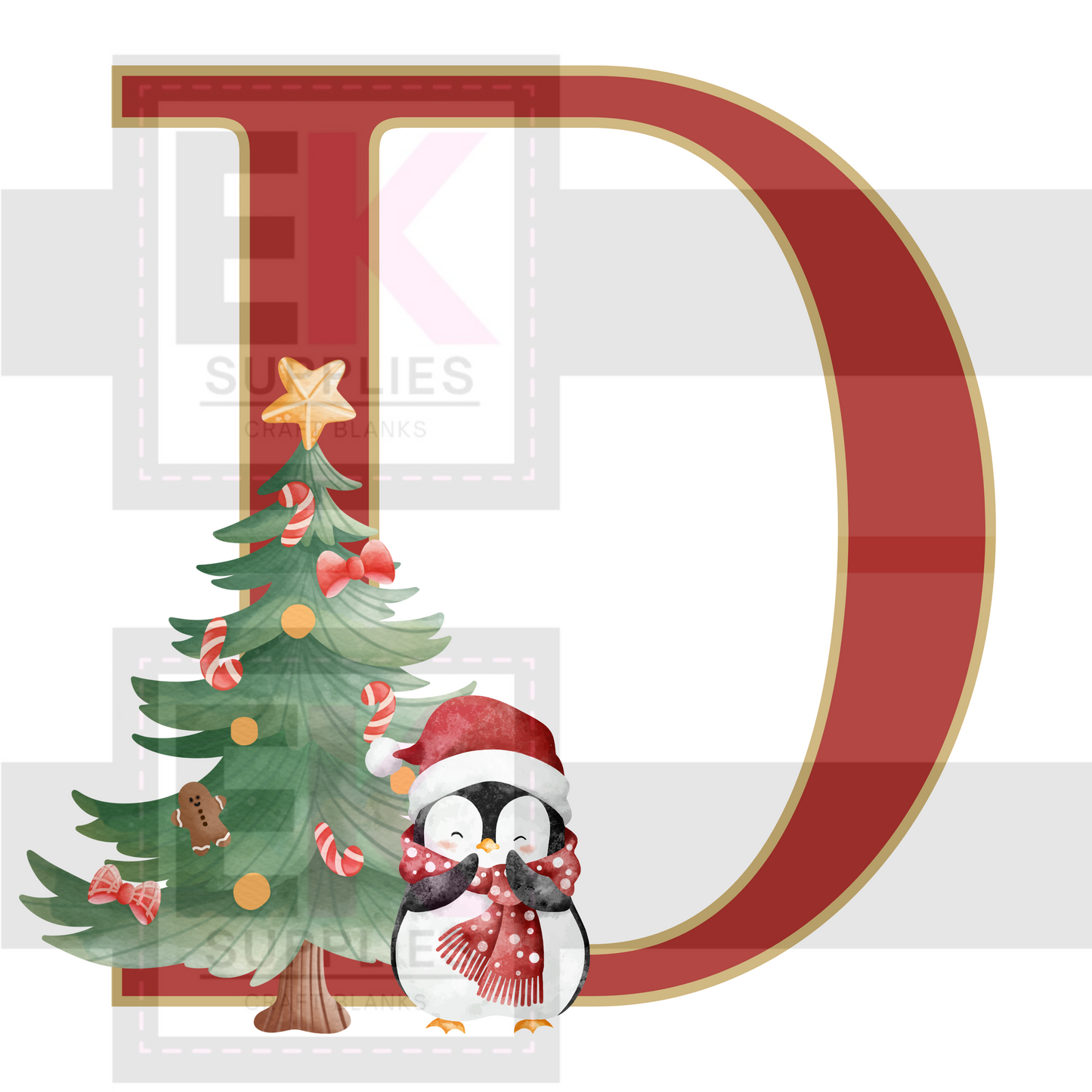 DIGITAL DOWNLOAD - XMAS MONOGRAM - A-Z
