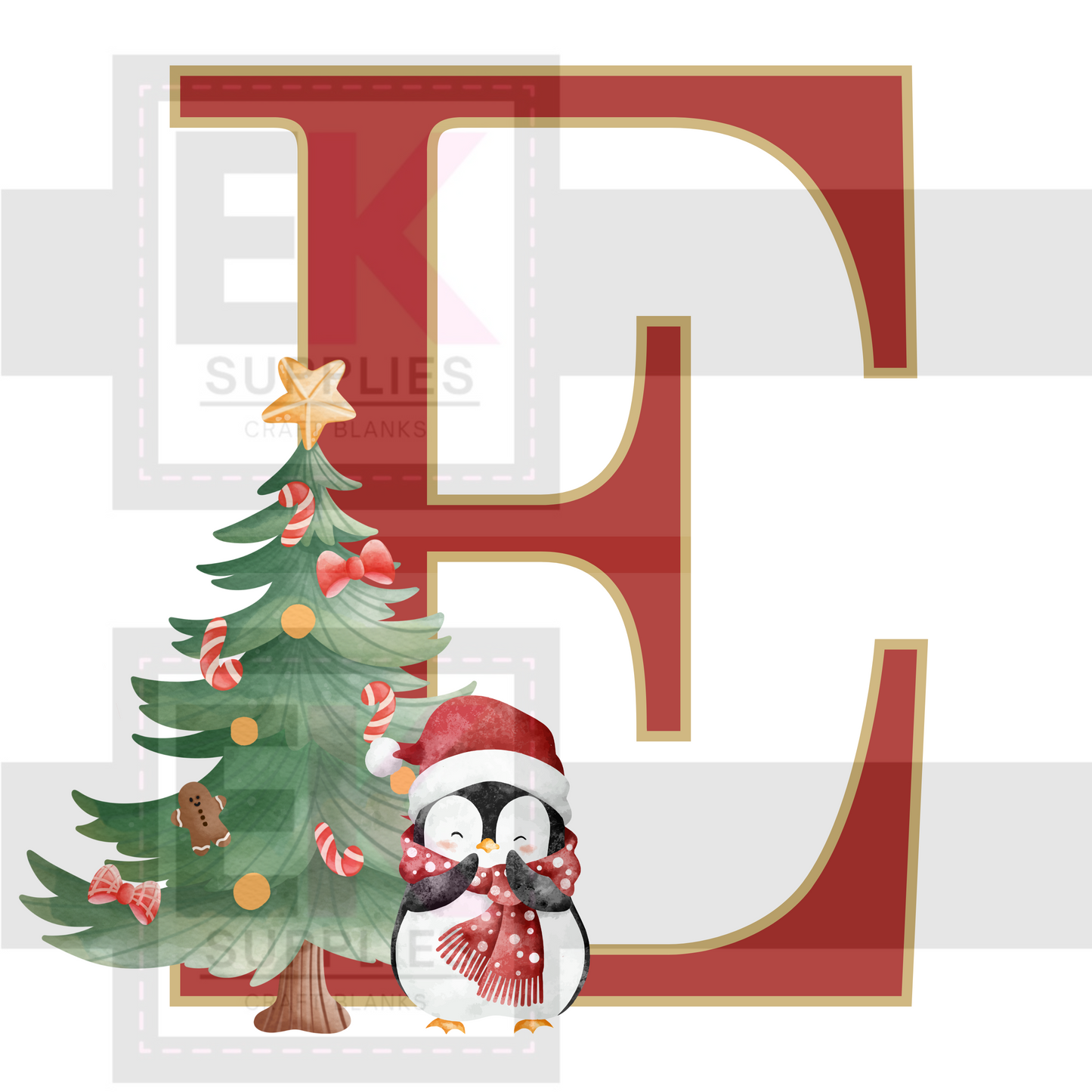 DIGITAL DOWNLOAD - XMAS MONOGRAM - A-Z