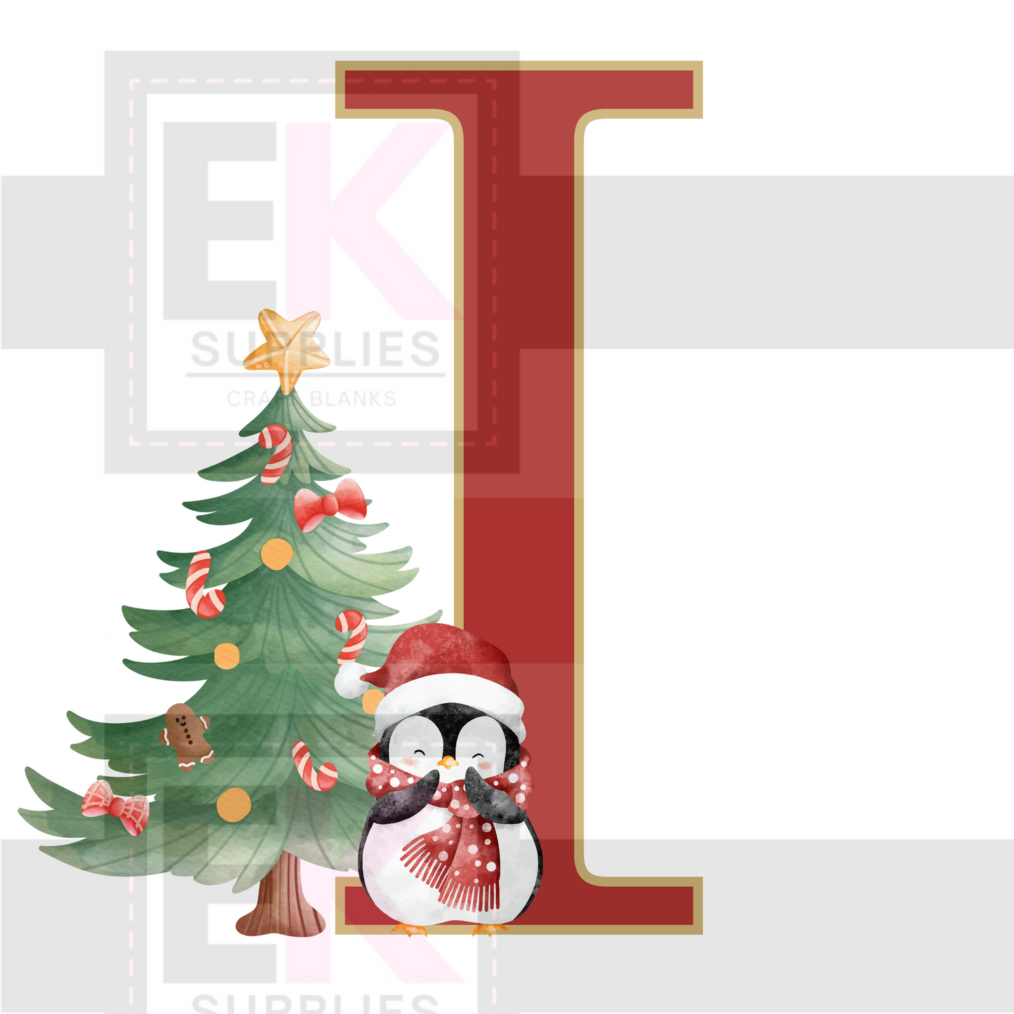 DIGITAL DOWNLOAD - XMAS MONOGRAM - A-Z
