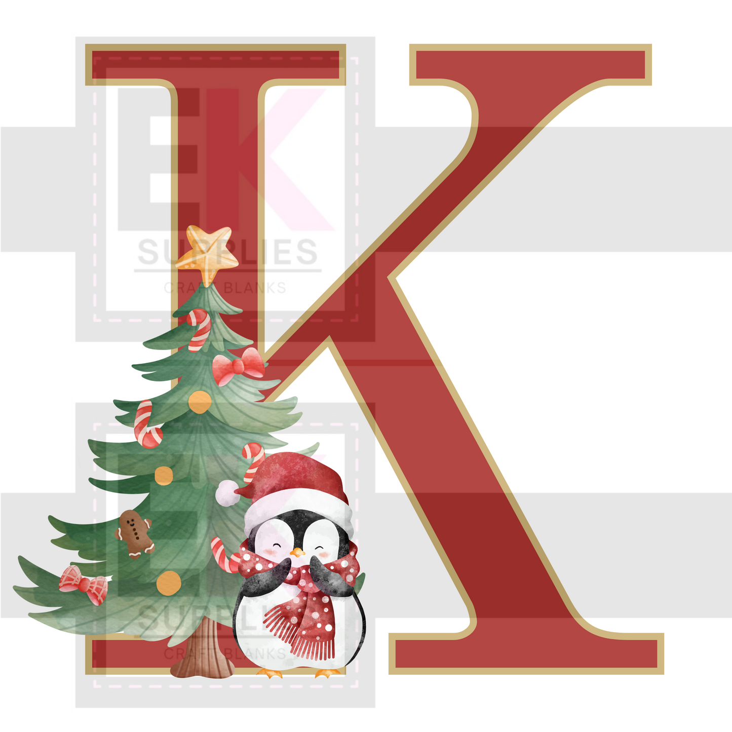 DIGITAL DOWNLOAD - XMAS MONOGRAM - A-Z