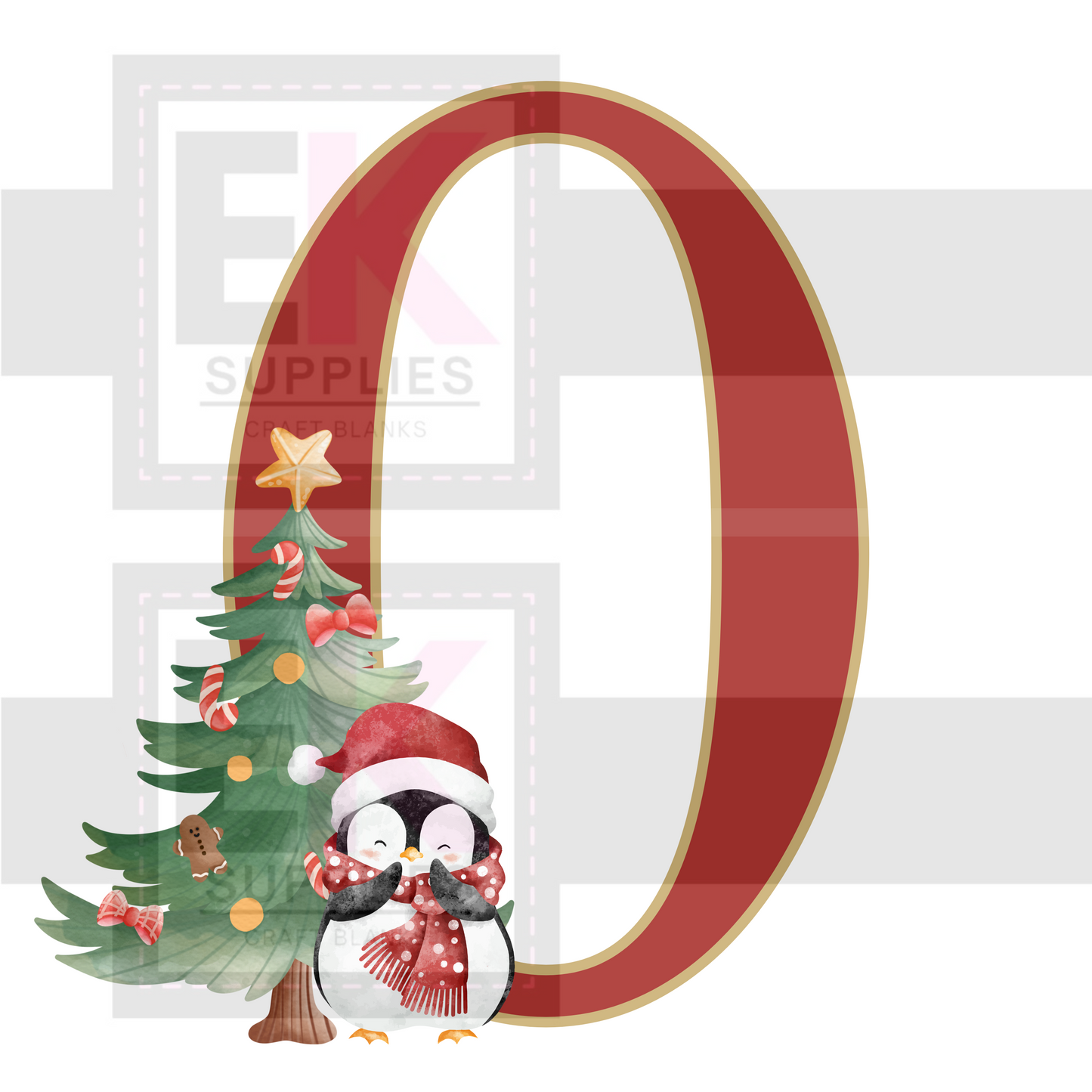 DIGITAL DOWNLOAD - XMAS MONOGRAM - A-Z