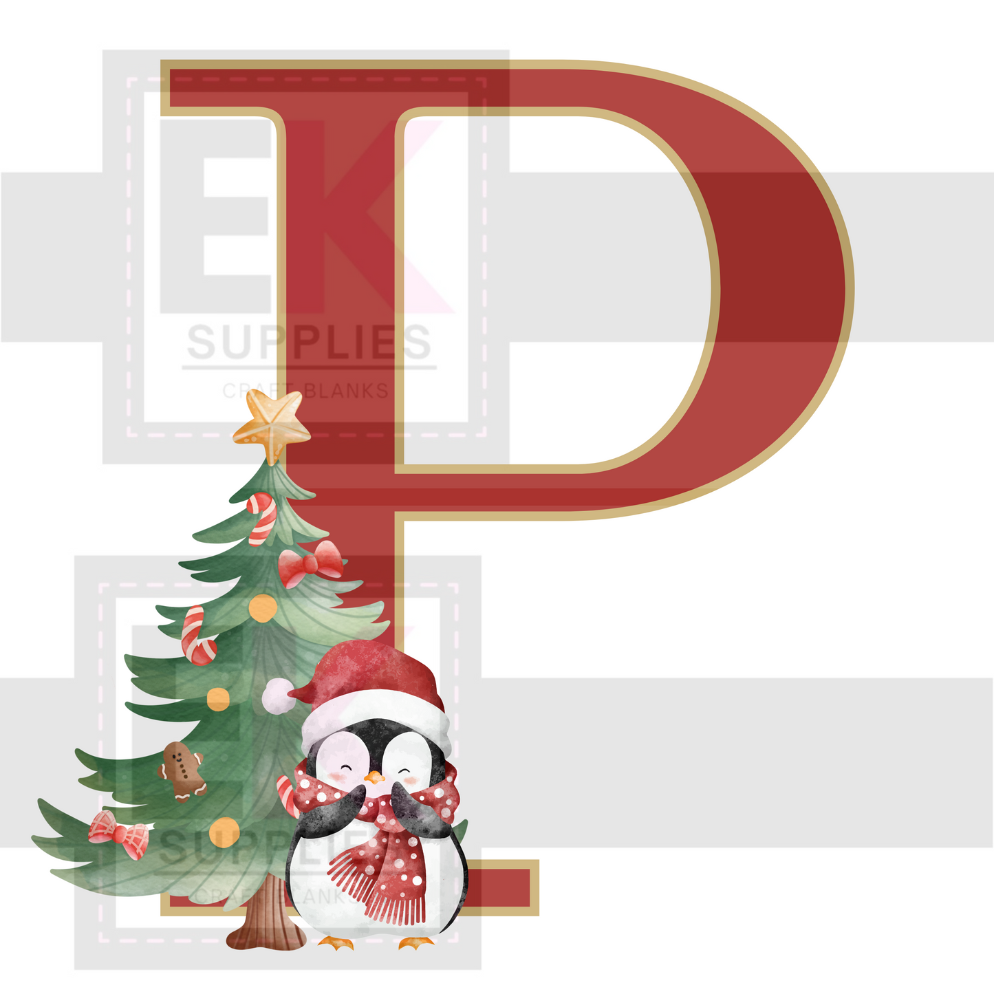 DIGITAL DOWNLOAD - XMAS MONOGRAM - A-Z