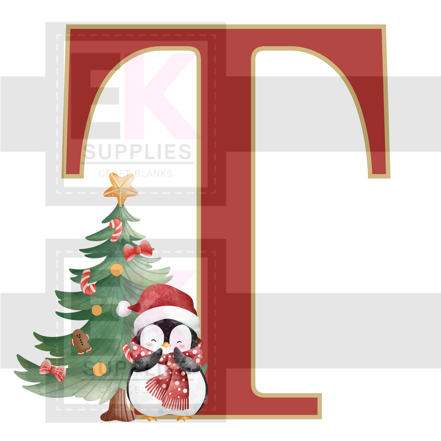 DIGITAL DOWNLOAD - XMAS MONOGRAM - A-Z