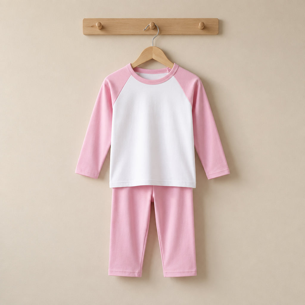 Block Raglan Pyjamas - Cotton