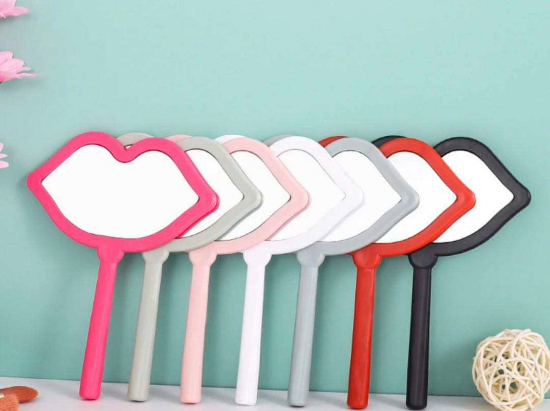 Lips handheld mirror
