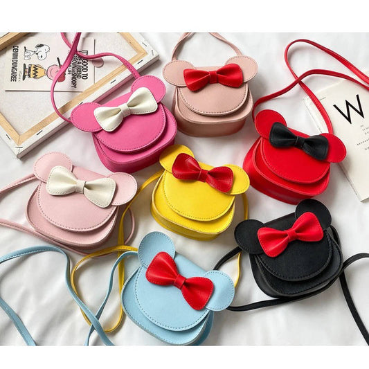 Mouse bow coin purse bag