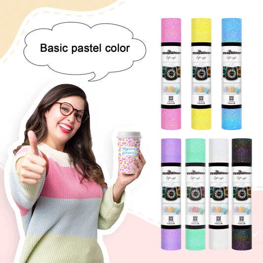 TECKWRAP COLOURFUL GLITTER PERMANENT VINYL